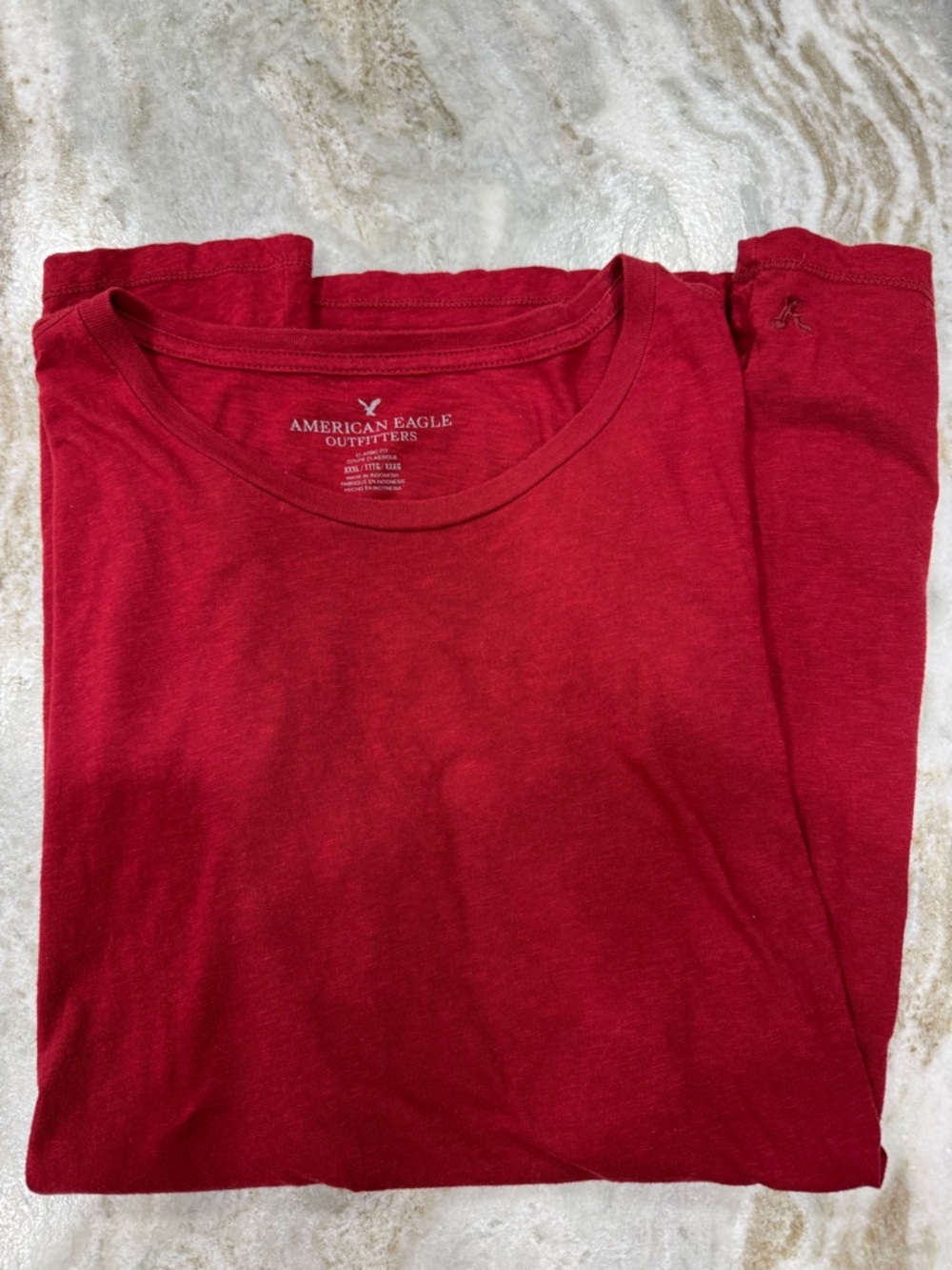 American Eagle Outfitters Men’s Crimson Short Sleeve Crew Tee